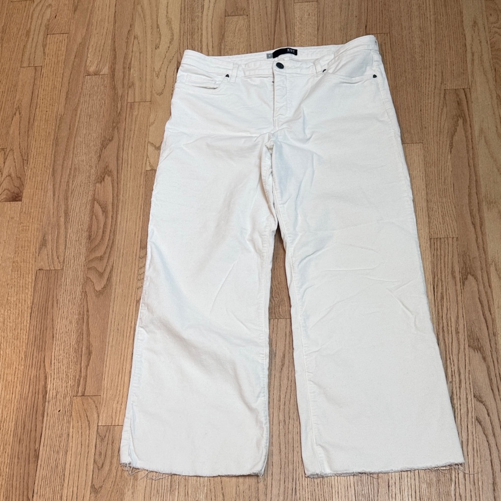 Kut from the Kloth Wide Leg Jeans Cream